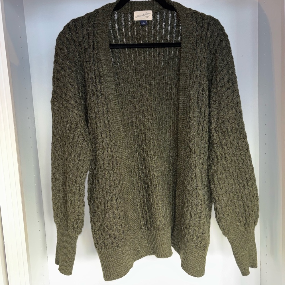 Oversized Knit Cardigan, Hipster, Workwear, Coffeeshop